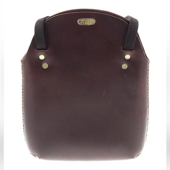 Under the tree Brown leather minimalist crossbody bag - Picture 2 of 9